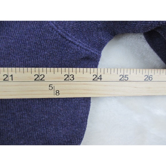 Ralph Lauren Sweater Mens Large Purple Knit Pullover Cotton 1/4 Zip Pony Casual* - Picture 7 of 9